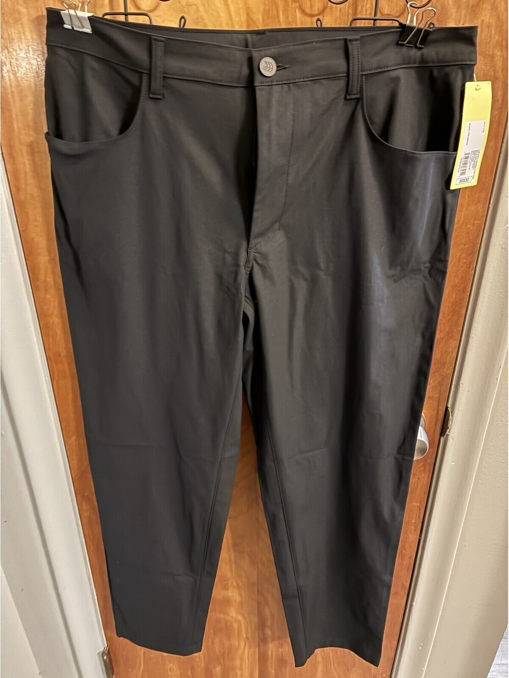 NWT Men’s All In Motion UPF 50+ Golf Pants Black Size 36x30